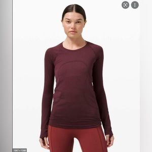 Maroon swiftly tech Lululemon 12